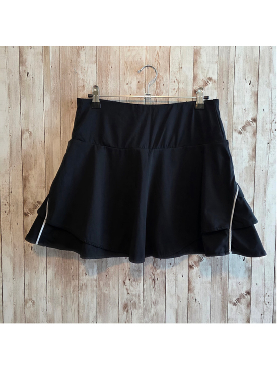Unbranded Pants - Women's Athletic Skort, Black and White, Size M